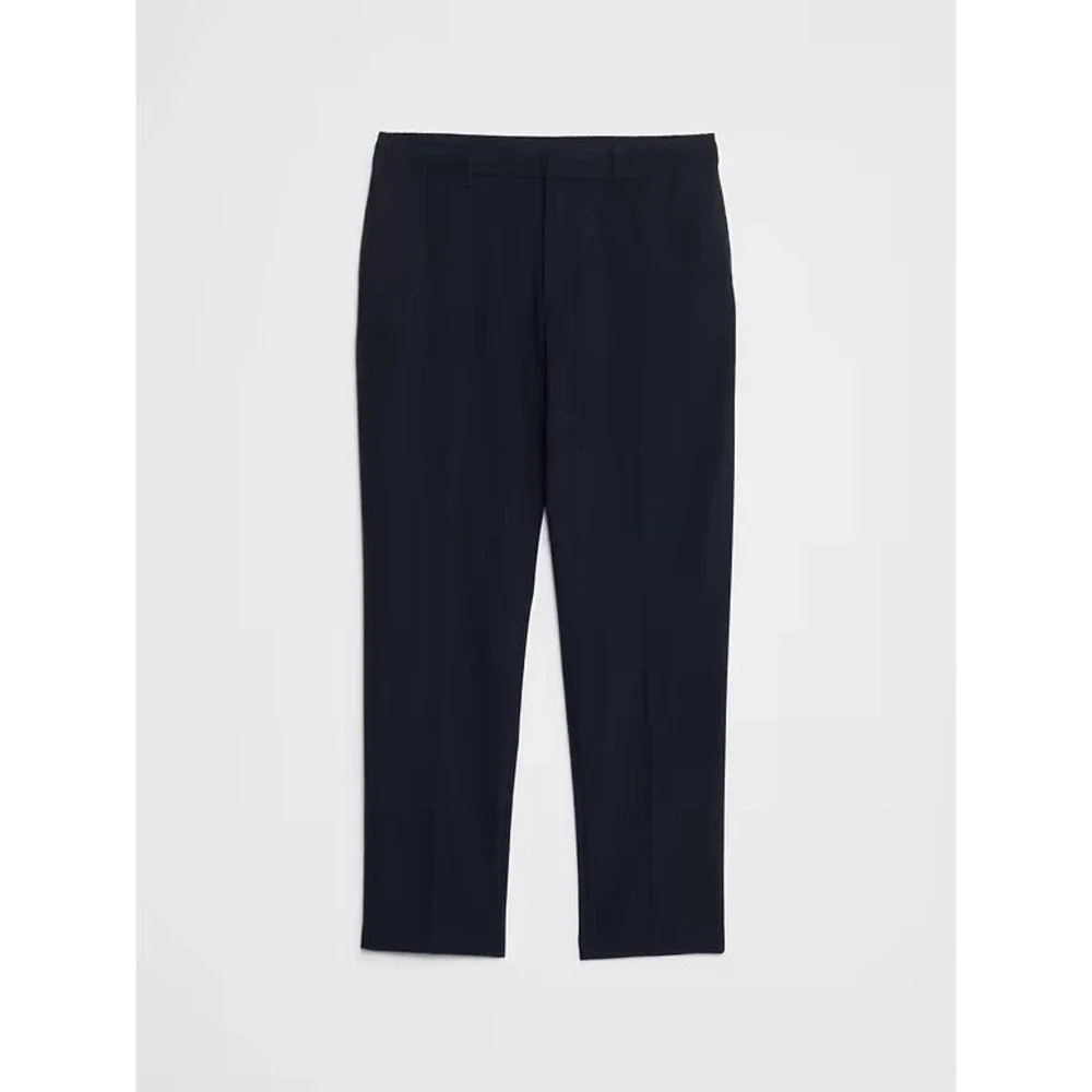 New Banana Republic Tech Pants Mens 36x32 Navy Blue Athletic Fit Tapered NWT